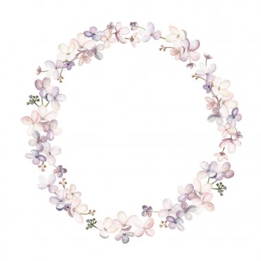 Pembe çiçek çelenk