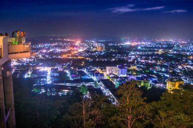 Phuket şehir gece sahne, Thailend seyahat ve Turizm