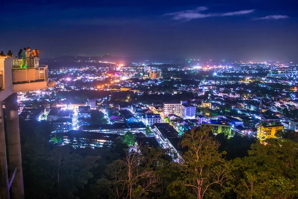 Phuket şehir gece sahne, Thailend seyahat ve Turizm