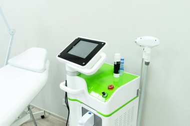 Tıbbi malzemeler. Ultra Ses Makinesi. Doktorun ofisi. Sağlık Merkezi. Tıbbi kontrol
