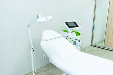 Tıbbi malzemeler. Ultra Ses Makinesi. Doktorun ofisi. Sağlık Merkezi. Tıbbi kontrol