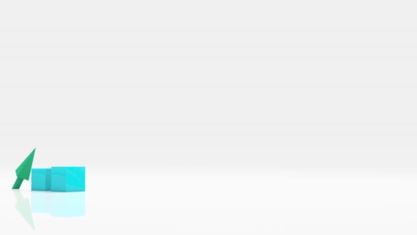 Graphique d'affaires bleu 