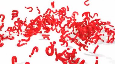 Soru işaretleri düşme 