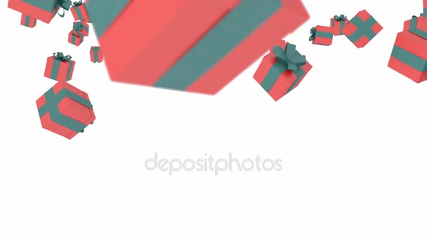 Cajas de regalo — Vídeo de stock