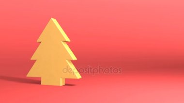 Altın Noel ağacı sembolü 