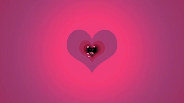Trou en forme de coeur et papillons flottant 