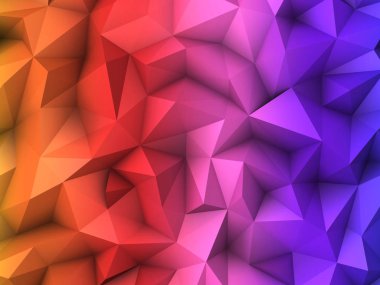 Colorful low poly texture clipart