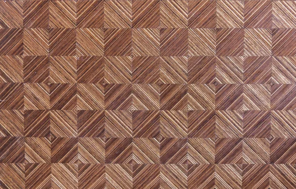 Brązowy drewno mozaikowe — Zdjęcie stockowe