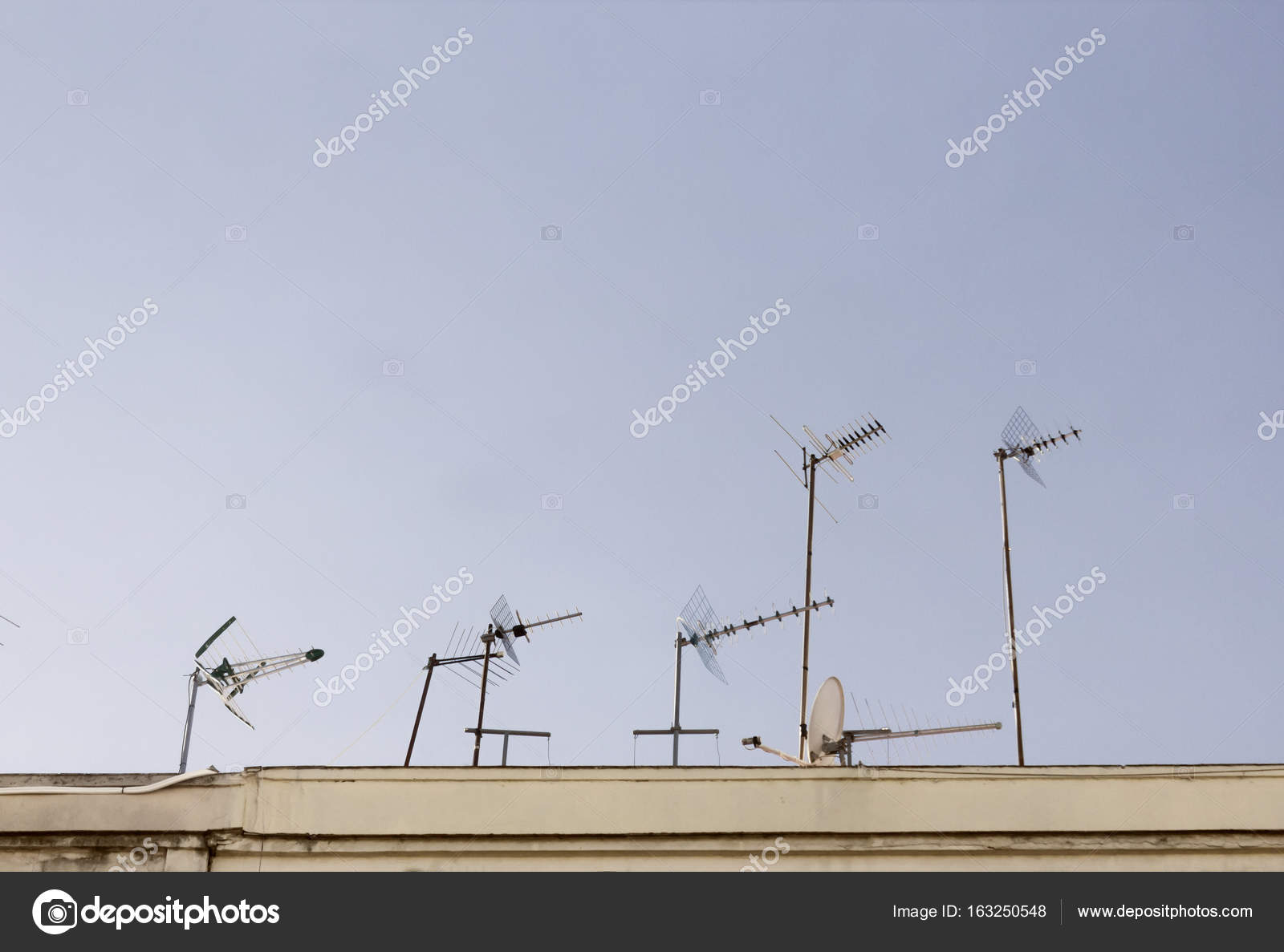 UHF Antennas in the roof — Stock Photo © malekas 163250548