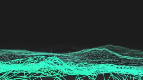 Estructura geométrica abstracta de las montañas — Vídeo de stock