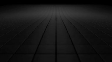 3D animasyon - arka plan dalga hareketi ile siyah küpler 