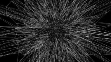 3D animasyon - soyut nodal yapı 