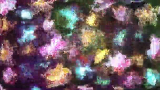带有印象派笔触风格的彩色抽象背景动画 — 图库视频影像