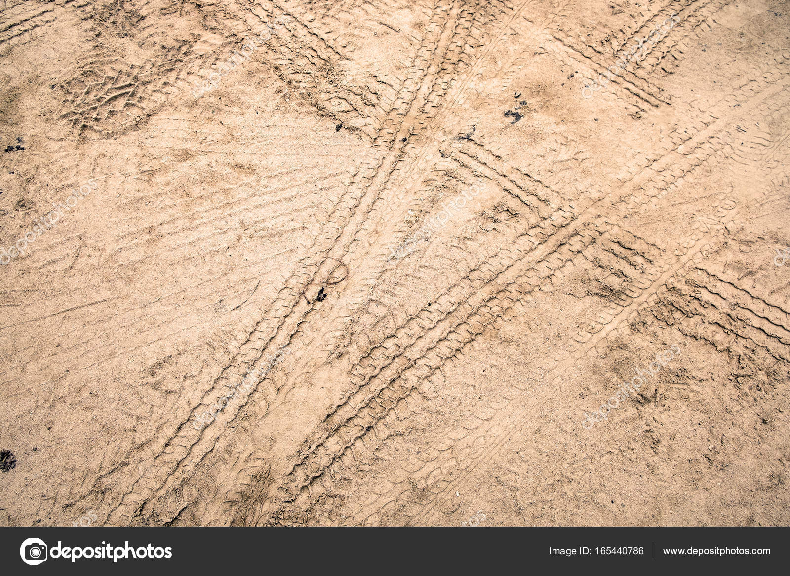 Tire tracks on dirt road Stock Photo by ©thaiprayboy@hotmail.com 165440786
