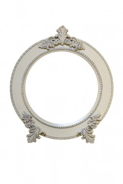 Vintage daire resim çerçevesi