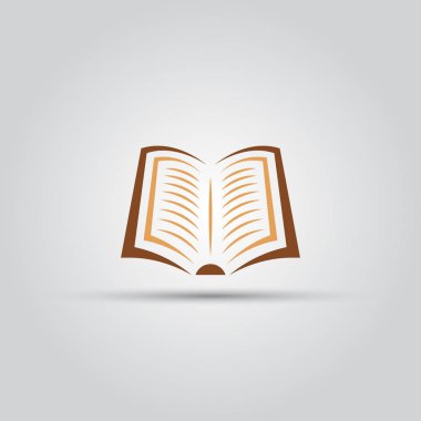 Kitap izole vektör renkli simge