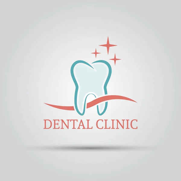 Логотип зубной изоляции для зубной клиники — стоковый вектор