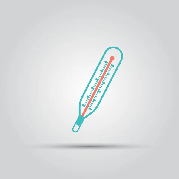 Thermometer isolated vector colored icon — Stock Vector