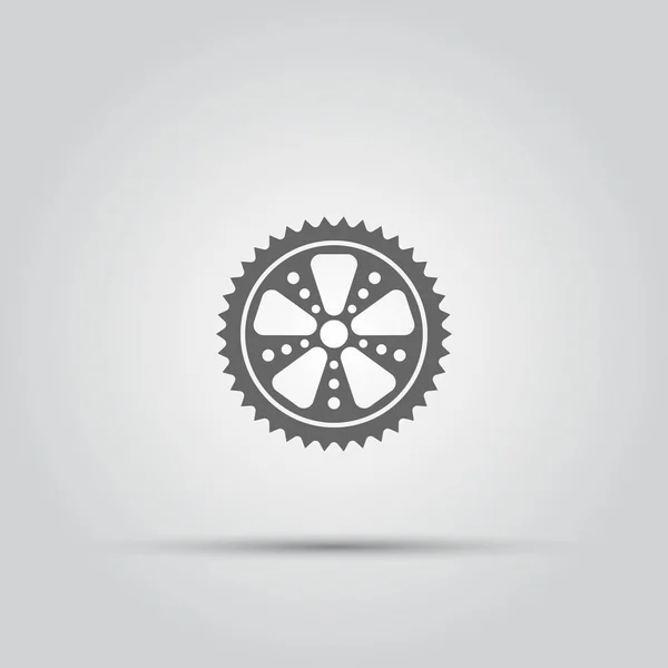 Cykel drevet isolerade vektor symbol — Stock vektor