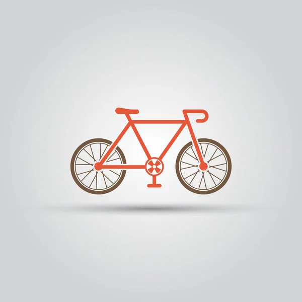 Bicicleta aislado icono de color vector — Vector de stock