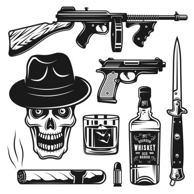 Mafya ve gangsters grup nesneleri veya öğeleri