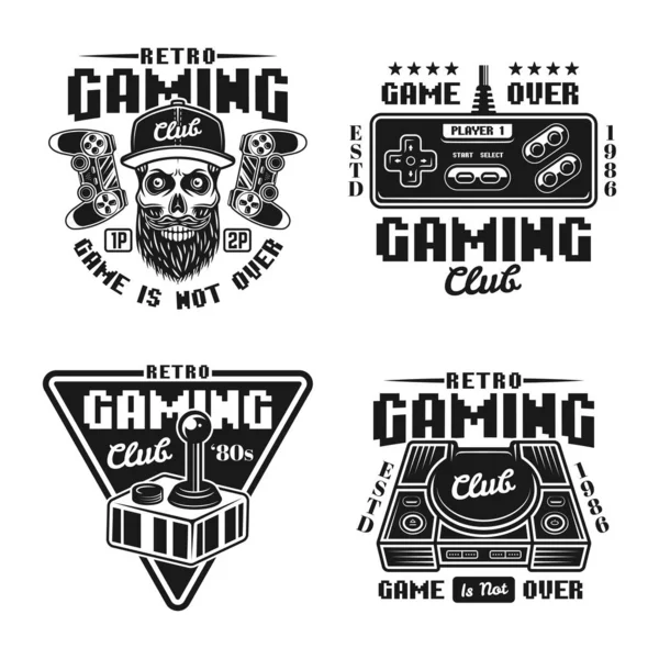 Juego club conjunto de insignias vectoriales, emblemas, etiquetas — Vector de stock