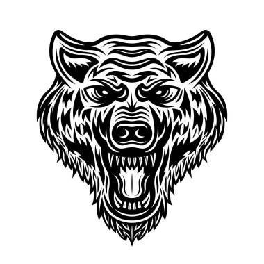 Kurt baş vektörü ayrıntılı illüstrasyon