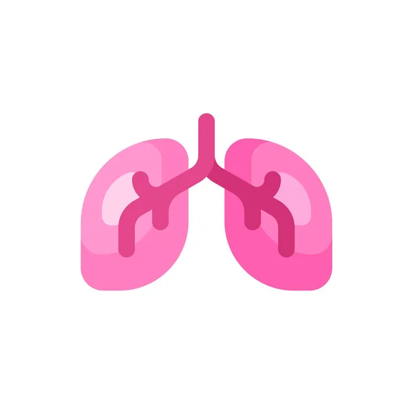 Illustration Des Lungenvektors Ikone Menschlicher Organe — Stockvektor