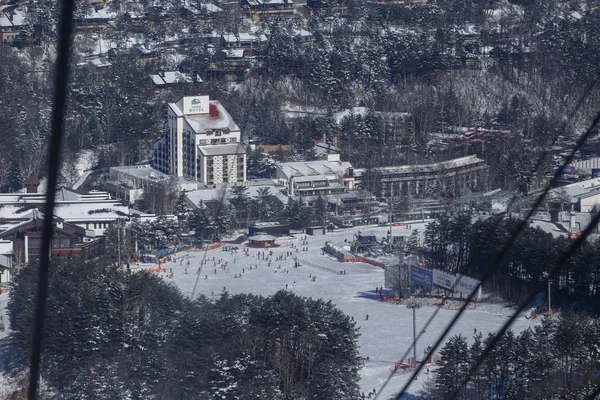 Pyeongchang Південна Корея Грудень 2016 Року Alpensia Гірськолижного Курорту Відбудеться — стокове фото