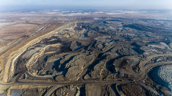 Uhlí Sekce Uhelný Důl Extrakce Užitečných Minerálů Těžby Uhlí Uhlí — Stock fotografie