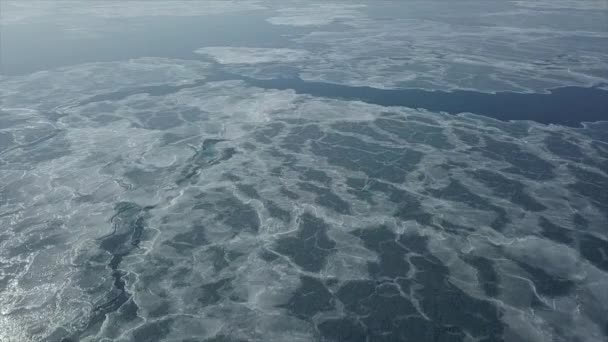 Volando Sobre Los Témpanos Hielo Del Ártico — Vídeos de Stock