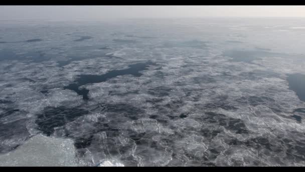Volando Sobre Los Témpanos Hielo Del Ártico — Vídeos de Stock