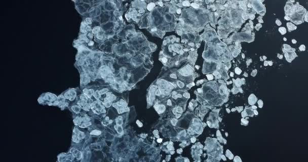 Flying Arctic Ice Floes — Stock Video