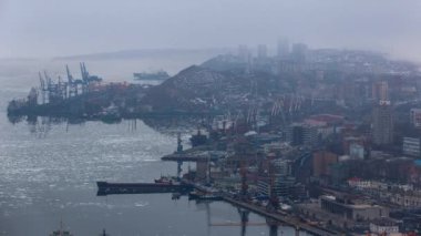 Egersheld, bağlantı noktası, Vladivostok siste ticaret bir deniz Vladivostok şehir merkezi