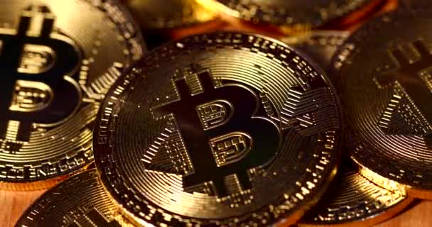 Bitcoin Бтд Новий Віртуальний Інтернет Cryptocurrency — стокове відео