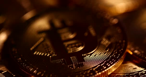 比特币 Btc 新虚拟互联网 Cryptocurrency — 图库视频影像