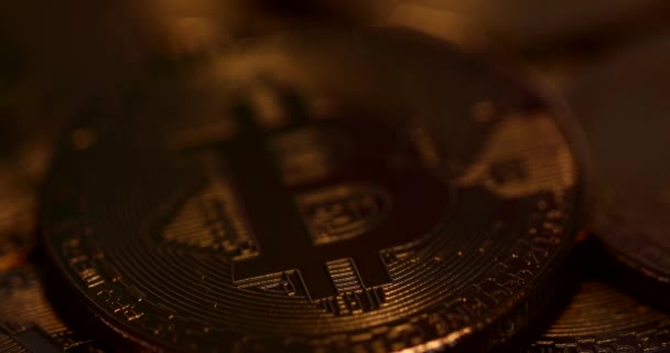 Bitcoin Btc Nové Virtuální Internetové Kryptoměn — Stock video