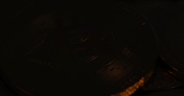 Bitcoin Btc Nové Virtuální Internetové Kryptoměn — Stock video