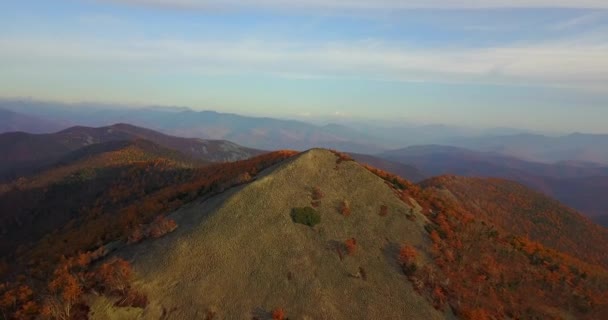 Вид Сверху Полет Над Лысой Каменной Горой Биосферном Заповеднике Сихотэ — стоковое видео