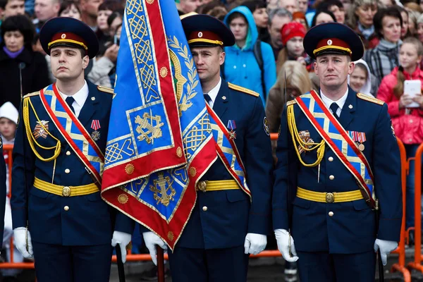 Μάιος 2015 Βλαδιβοστόκ Ρωσία Γιορτή Της Ημέρας Της Νίκης Στο — Φωτογραφία Αρχείου