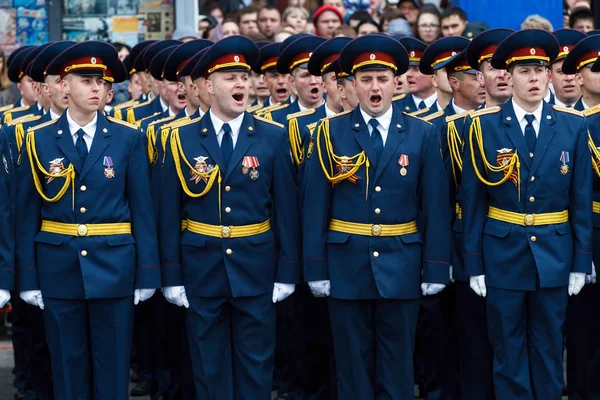 May 2015 Vladivostok Russia Victory Day Celebration Vladivostok Military Men — Stock Photo, Image
