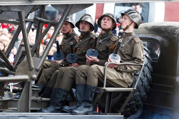 Maio 2015 Vladivostok Rússia Celebração Dia Vitória Vladivostok Equipamento Militar — Fotografia de Stock