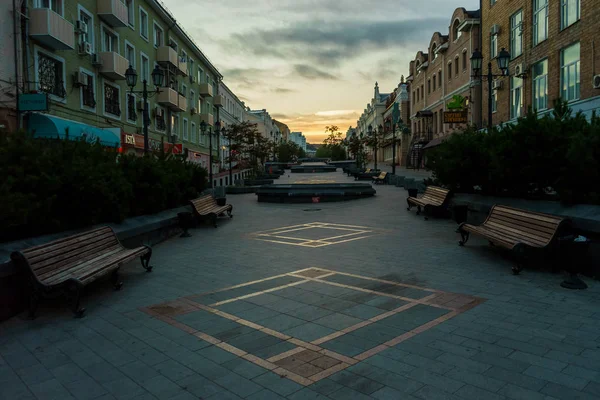 Estate 2015 Vladivostok Russia Strada Turistica Dell Ammiraglio Fokin Nella — Foto Stock