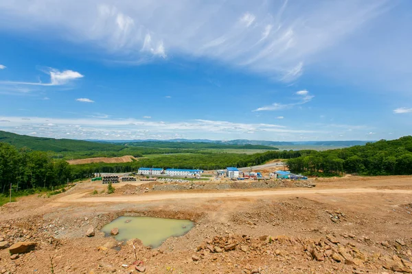 Construction New Casino Gambling Zone Vladivostok Construction Site Gambling Zone — Stock Photo, Image