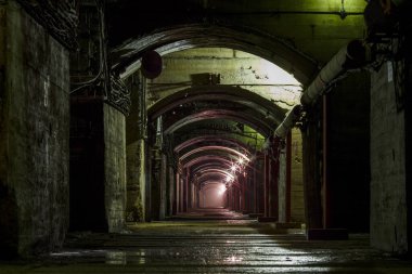 Sanayi fotoğrafçılığı. Zeya barajının içi hidroelektrik santrali..