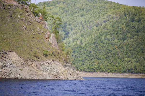 Nádherná Krajina Zeya Sea Oblast Amuru Klidné Vody Rezervovaného Moře — Stock fotografie