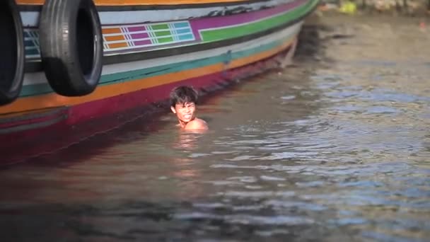 Wiosna 2019 Bangkok Tajlandia Wycieczka Statkiem Rzece Chao Phraya Bangkoku — Wideo stockowe