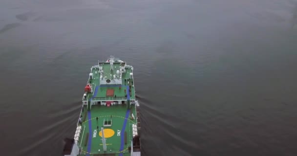 Våren 2019 Vladivostok Ryssland Passagerarfärjan Eastern Dream Med Budskapet Vladivostok — Stockvideo