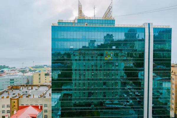 Verano 2015 Vladivostok Rusia Parte Central Vladivostok Altura Vista Desde — Foto de Stock