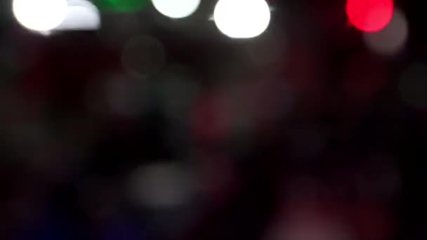 Bulanık Disko Işıkları Gece Kulübünde Hafif Müziğin Bulanık Işıkları — Stok video